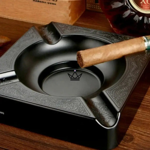 Cendrier à Cigares quatre fentes - Édition Titanium - - cendrier - Cadeau, Noël, Anniversaire, Original, Fête des pères, fête des mères - Atelier Atypique