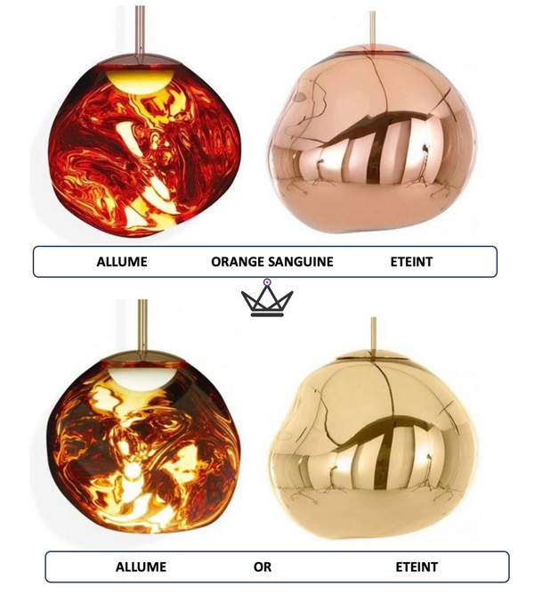 Lustre suspension Luminaire - Melt - - luminaire - Cadeau, Noël, Anniversaire, Original - Atelier Atypique