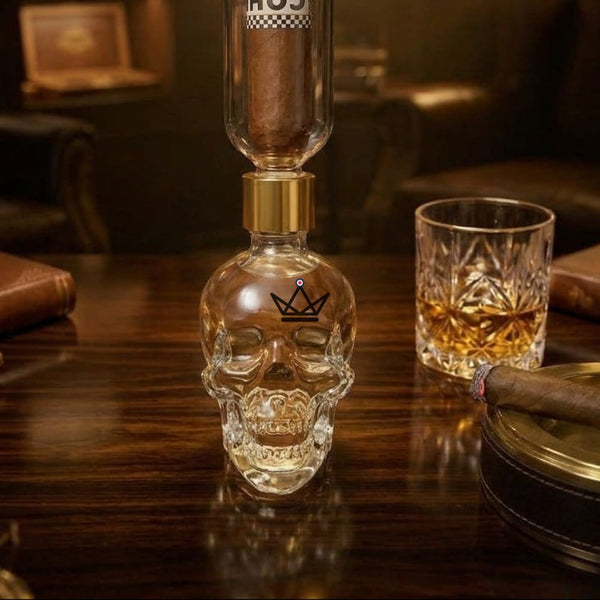Infuseur à cigare en verre, réservoir crâne et support — INFUSIO SKULL – 2/8