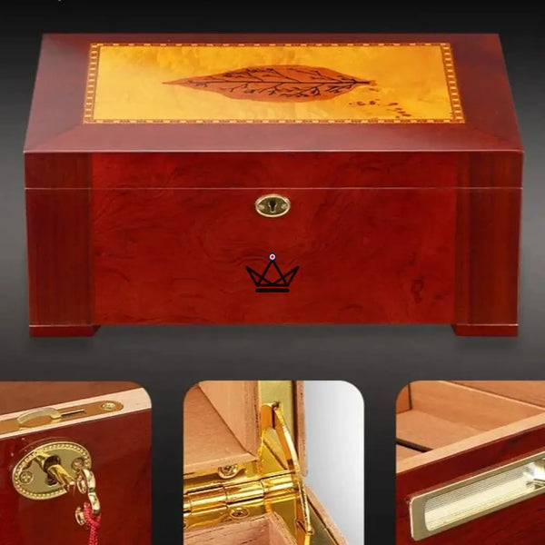 Cave à Cigare Premium - Cèdre Aura - - cave a cigare - Cadeau, Noël, Anniversaire, Original - Atelier Atypique