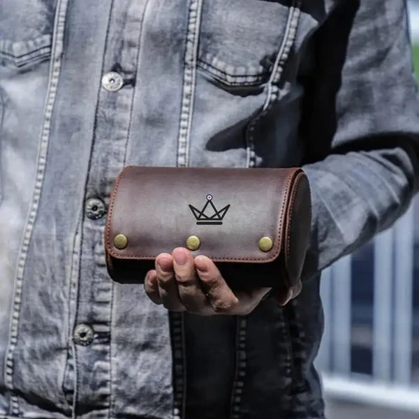 Etui de voyage pour montre automatique en cuir - TimeGuardian (personnalisable) - - etui montre personnalisable - Cadeau, Noël, Anniversaire, Original - Atelier Atypique