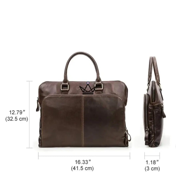 Sacoche de travail en cuir personnalisable - Galilée - - Sacoche personnalisable - Cadeau, Noël, Anniversaire, Original - Atelier Atypique