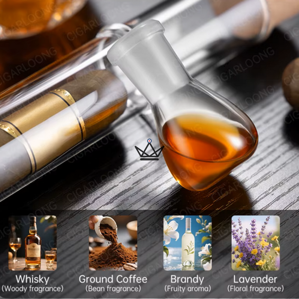 Aromatic glass cigar infuser - Infusio Cristal