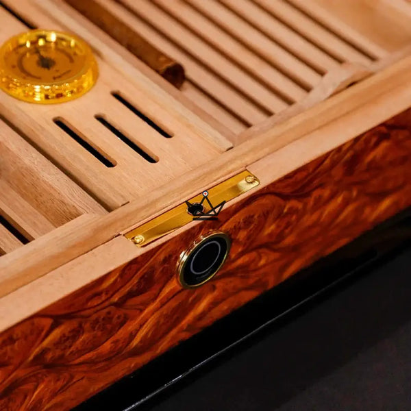 Cave à cigares à ouverture par Empreinte Digitale - Guevara Élégance - - - Cadeau, Noël, Anniversaire, Original, Fête des pères, fête des mères - Atelier Atypique