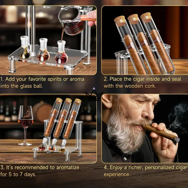 Infuseur à cigare 3 tubes - Infusio Alchimía