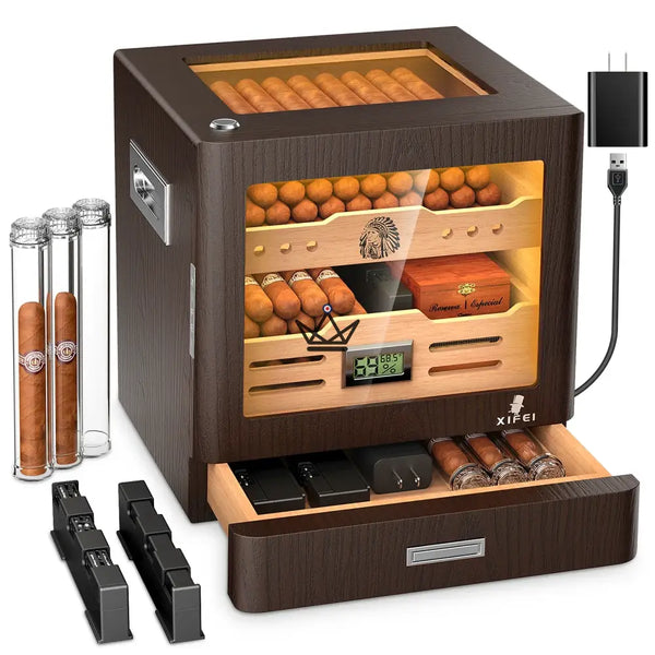 Deluxe Zigarrenhumidor aus Zedernholz – Apache Spirit