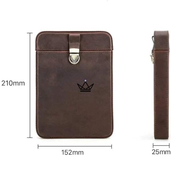 Étui à cigares en cuir personnalisable - Voyageur Slice - - etui cigare personnalisable - Cadeau, Noël, Anniversaire, Original - Atelier Atypique