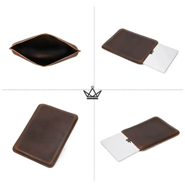 Housse Macbook en cuir personnalisable 13"-14" — Voyageur SKIN – 10/12