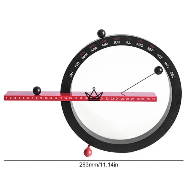Calendrier perpétuel magnétique rond à billes mural - CALENDA