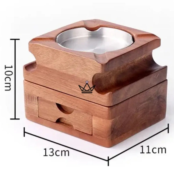 Set Cendrier Cigare - Authentica Wood - - cendrier - Cadeau, Noël, Anniversaire, Original, Fête des pères, fête des mères - Atelier Atypique