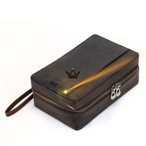 Etui à cigares en cuir personnalisable - Voyageur Style - personnalisable - etui cigare personnalisable - Cadeau, Noël, Anniversaire, Original - Atelier Atypique