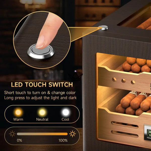 Deluxe Zigarrenhumidor aus Zedernholz – Apache Spirit