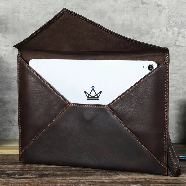 Customizable Leather MacBook Sleeve – Traveler Memento