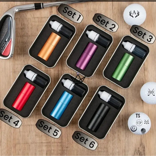 Tampon pour balles de golf personnalisable, monogramme ou logo — PAR – 12/12