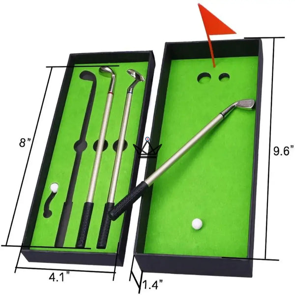 Coffret stylos clubs de golf, cadeau golfeur bureau - BIRDIE