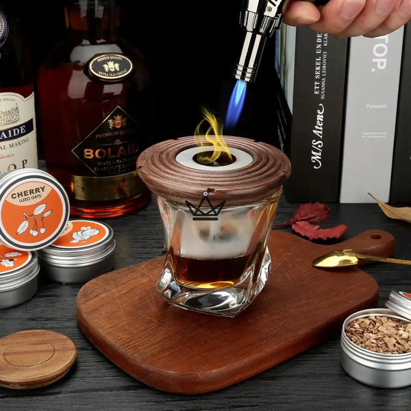 Kit Fumoir à Cocktail - Smoker - - fumage whisky - Cadeau, Noël, Anniversaire, Original - Atelier Atypique