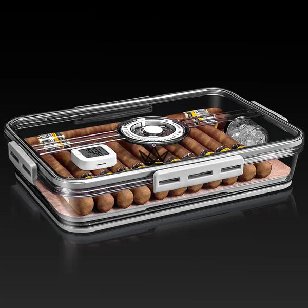 Cave à Cigare - CRYSTAL TIME - - cave a cigare - Cadeau, Noël, Anniversaire, Original - Atelier Atypique