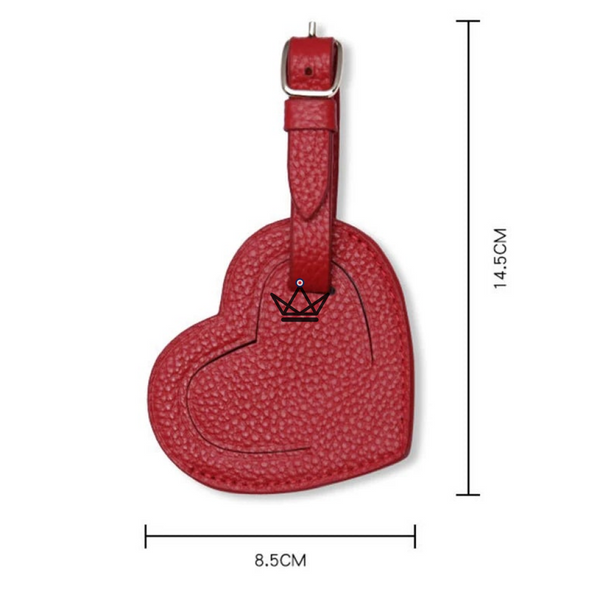 Personalisierbarer Gepäckanhänger aus Leder – Voyageur-Wappen