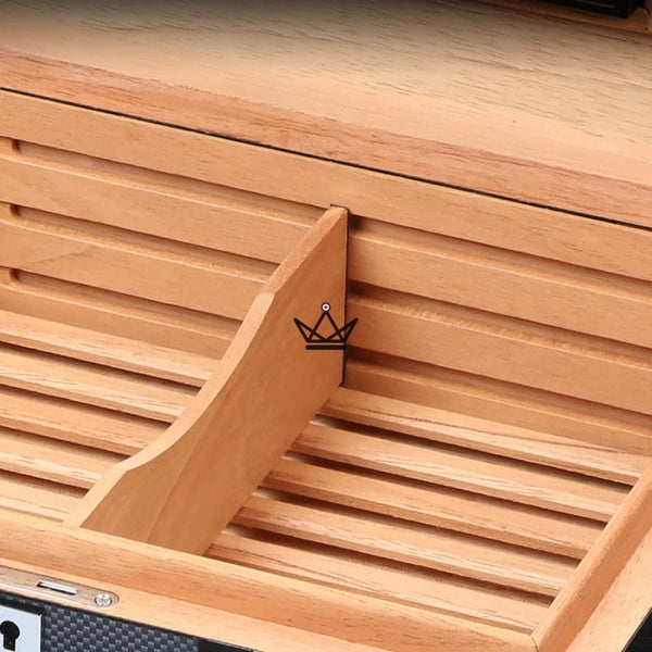 Cave à Cigares - DUAL CARBON - - cave a cigare - Cadeau, Noël, Anniversaire, Original - Atelier Atypique