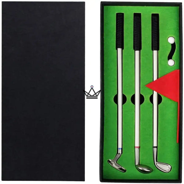 Coffret stylos clubs de golf, cadeau golfeur bureau - BIRDIE