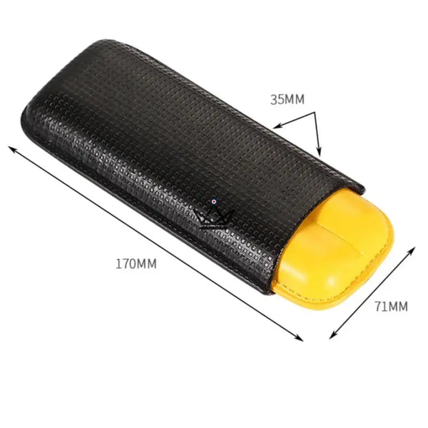 Etui à cigare de voyage en cuir - DUALGRID - - - Cadeau, Noël, Anniversaire, Original, Fête des pères, fête des mères - Atelier Atypique