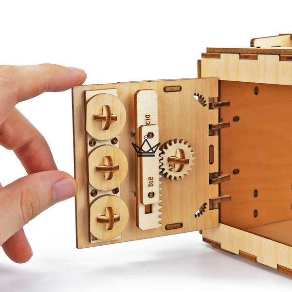 Puzzle 3D bois coffre-fort à combinaison, maquette mécanique - BASTION