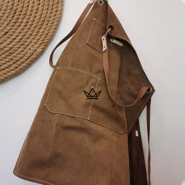 Tablier en toile vintage - WEEYI BARISTA - - Tablier de cuisine - Cadeau, Noël, Anniversaire, Original - Atelier Atypique