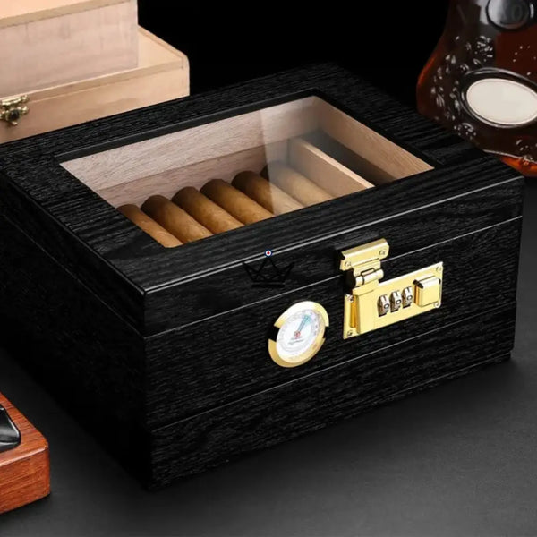 Coffret cave à cigare et accessoires - Enigma Moon - - cave a cigare - Cadeau, Noël, Anniversaire, Original, Fête des pères, fête des mères - Atelier Atypique