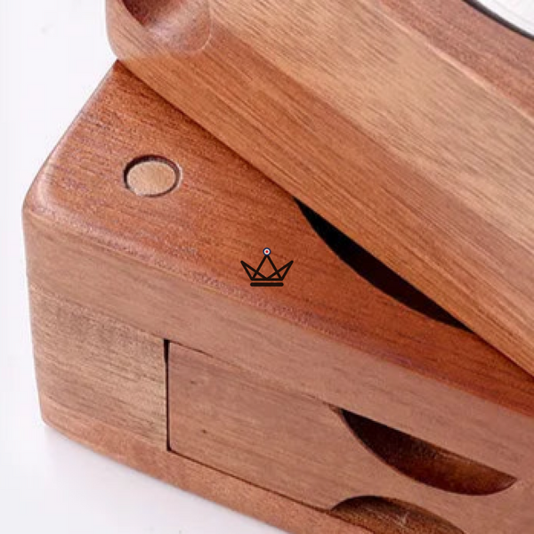 Set Cendrier Cigare - Authentica Wood - - cendrier - Cadeau, Noël, Anniversaire, Original, Fête des pères, fête des mères - Atelier Atypique