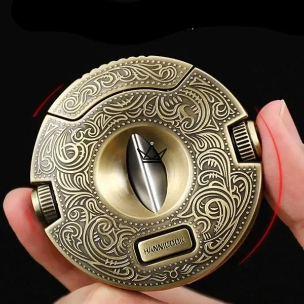 Coupe-Cigare Circulaire - Héritage Edition - - coupe cigare - Cadeau, Noël, Anniversaire, Original, Fête des pères, fête des mères - Atelier Atypique