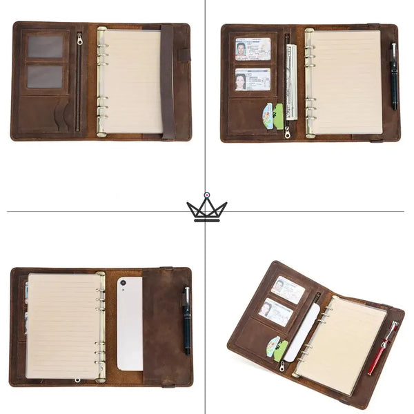 Organiseur A5 en Cuir personnalisable — VOYAGEUR Galenda