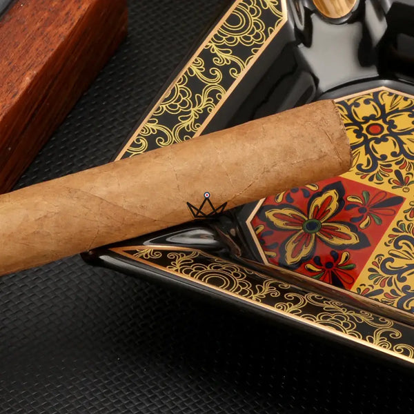 Cendrier à Cigare de Luxe - Lys Impérial - - cendrier - Cadeau, Noël, Anniversaire, Original, Fête des pères, fête des mères - Atelier Atypique