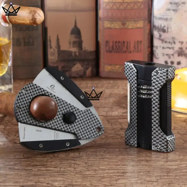 Cave à Cigares - CARBON - - Cave à cigare TOP - Cadeau, Noël, Anniversaire, Original, Fête des pères, fête des mères - Atelier Atypique