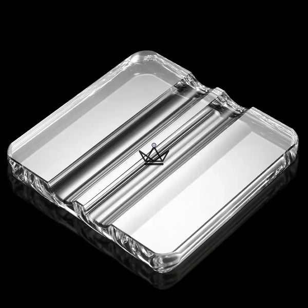 Clear Glass Cigar Ashtray - Crystal Duo