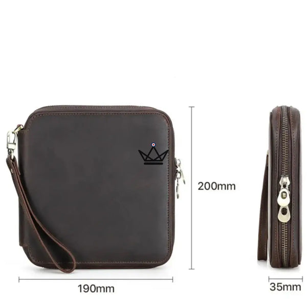 Étui Voyage Montres personnalisable – Voyageur Keeper — Cuir Pleine Fleur, 4 Tailles : 2 à 8 Montres – 15/20