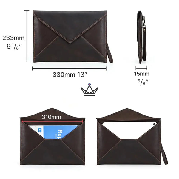 Customizable Leather MacBook Sleeve – Traveler Memento