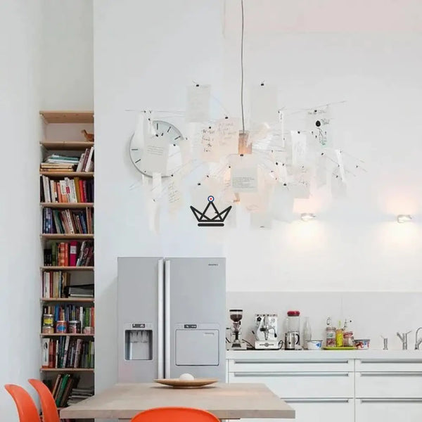 Lustre suspension Luminaire - Zettel Style Mémosphère - - luminaire - Cadeau, Noël, Anniversaire, Original - Atelier Atypique