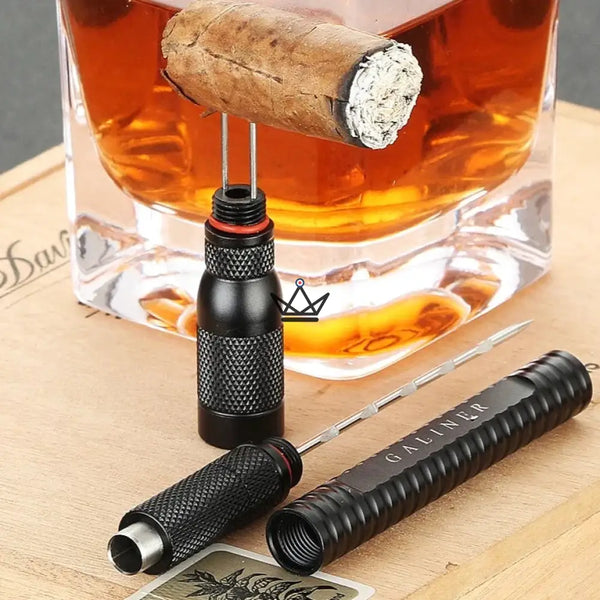 Poinçon et Aiguille à cigare - Draw - - Coupe Cigare Out - Cadeau, Noël, Anniversaire, Original - Atelier Atypique