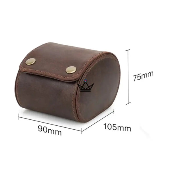 Etui de voyage pour montre automatique en cuir - TimeGuardian (personnalisable) - - etui montre personnalisable - Cadeau, Noël, Anniversaire, Original - Atelier Atypique