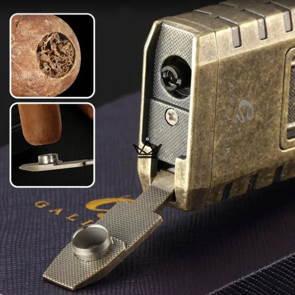 Briquet Chalumeau 3 Torches - Héritage Edition - - briquet - Cadeau, Noël, Anniversaire, Original, Fête des pères, fête des mères - Atelier Atypique