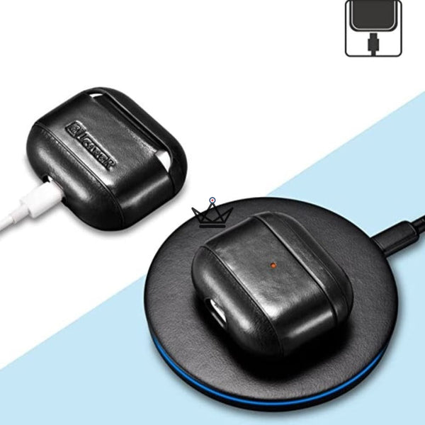 Housse en cuir pour AirPods 3 - The CasePods Third - - ecouteur - Cadeau, Noël, Anniversaire, Original - Atelier Atypique