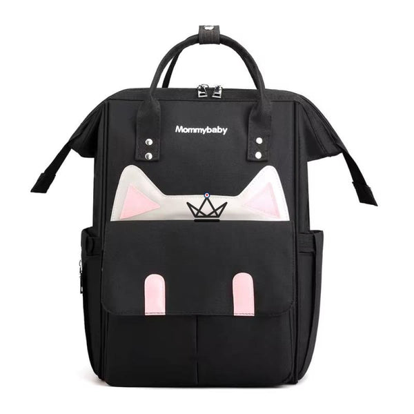 sac de maternité à langer liste de naissance bebe nouveau né chaton noir