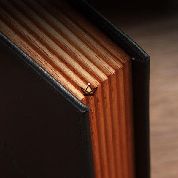 Cave à cigare en cuir - CUBA SECRET BOOK original luxe caché livre marron bibliotheque