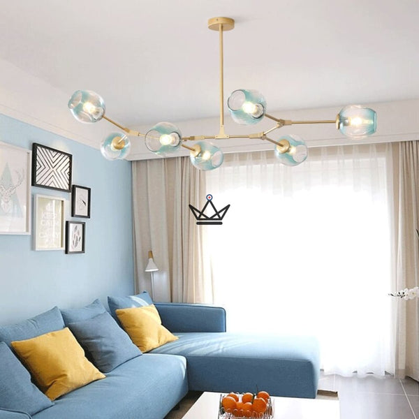 Lustre plafonnier industriel articulé - Branching Bubble - - luminaire - Cadeau, Noël, Anniversaire, Original - Atelier Atypique