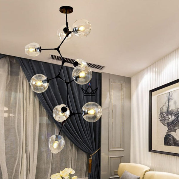 Lustre plafonnier industriel articulé - Branching Bubble Vertigo - - luminaire - Cadeau, Noël, Anniversaire, Original - Atelier Atypique