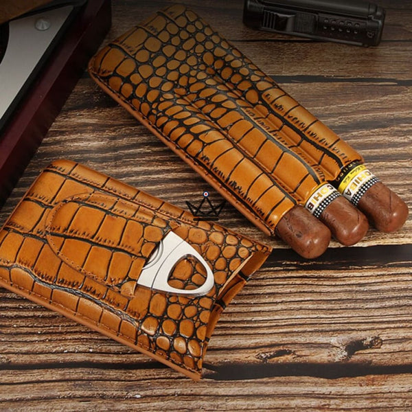 Etui à cigare en cuir - Beast - - etui cigare - Cadeau, Noël, Anniversaire, Original - Atelier Atypique