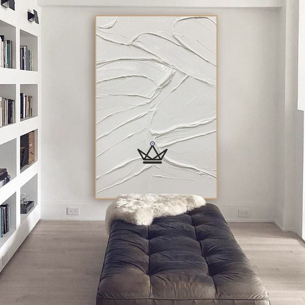 Peinture à l'huile sur toile XXL - Éclat Minimaliste - - toile - Cadeau, Noël, Anniversaire, Original - Atelier Atypique