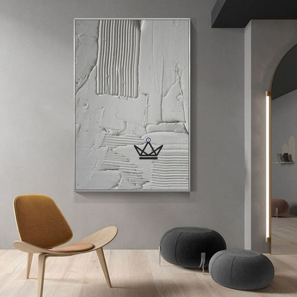 Peinture à l'huile sur toile XXL - Contraste Intense - - toile - Cadeau, Noël, Anniversaire, Original - Atelier Atypique