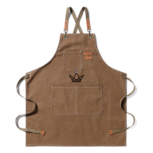 Tablier en toile vintage - WEEYI BARISTA - - Tablier de cuisine - Cadeau, Noël, Anniversaire, Original - Atelier Atypique