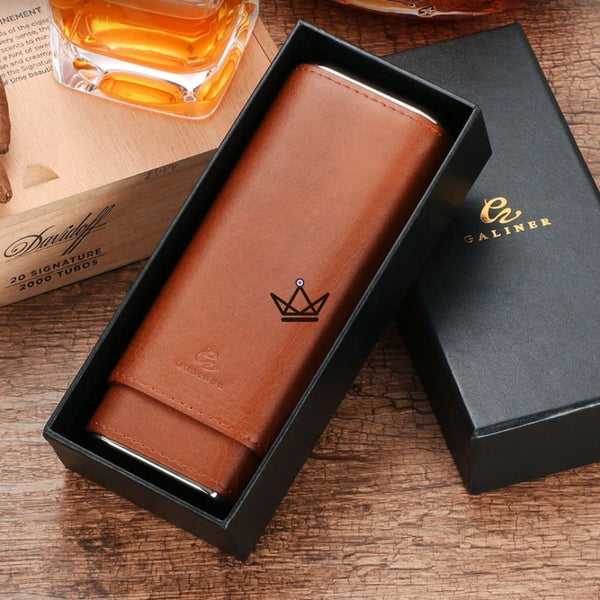 Etui 3 cigares et Coupe-Cigare - NEBOS - - Etui à cigare - Cadeau, Noël, Anniversaire, Original - Atelier Atypique